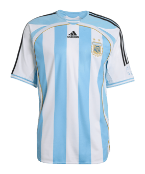 adidas AFA Argentinien Trikot Home 2006 Weiß - weiss