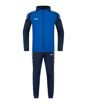 JAKO Performance Trainingsanzug mit Kapuze Kids Blau F403 - blau