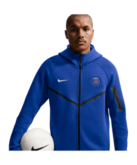 Nike Paris Saint-Germain Tech Fleece Windrunner Kapuzenjacke Blau F417 - blau
