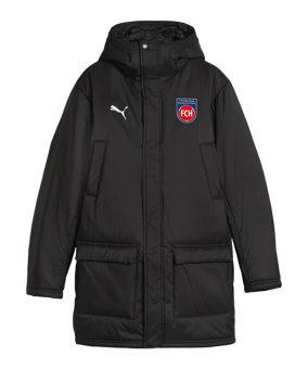 PUMA 1. FC Heidenheim Winterjacke Schwarz F03 - schwarz