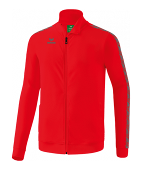 Erima Essential Team Tracktop Jacke Kids Rot Grau 