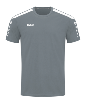 JAKO Power T-Shirt Grau Weiss F840 - grau