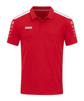 JAKO Power Poloshirt Rot Weiss F100 - rot