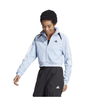 adidas Tiro Trainingsjacke Damen Hellblau Weiss - blau