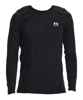 Under Armour CG Fitted Crew Langarmshirt F001 - schwarz