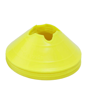 Cawila Markierungshauben M | 10er Set | Durchmesser 20cm, Höhe 6cm | neongelb - gelb