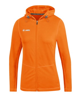 JAKO Run 2.0 Kapuzenjacke Damen Orange F19 - orange