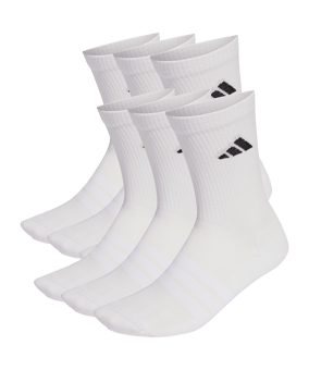 adidas Crew 6er Pack Socken Weiß - weiss