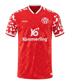 JAKO 1. FSV Mainz 05 Trikot Home 2025/2026 Rot F601 - rot