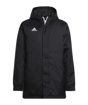 adidas Entrada 22 Stadium Winterjacke Kids Schwarz - schwarz