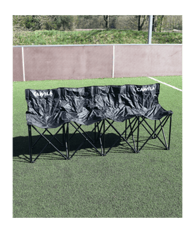Cawila ACADEMY Spielerbank 4-Sitze Schwarz - schwarz