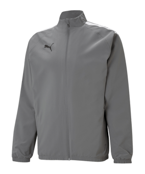PUMA teamLIGA Sideline Jacke Kids Grau Weiss F13 - grau