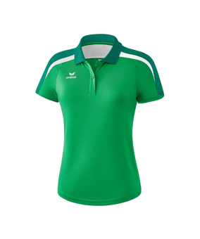 Erima Liga 2.0 Poloshirt Damen Grün Weiss - gruen