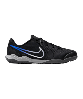 Nike Jr Tiempo Legend X Academy IC Halle Shadow Kids Schwarz Silber Blau F040 - schwarz