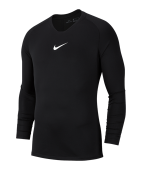 Nike Park First Layer Top langarm Schwarz F010 - schwarz