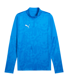 PUMA teamCUP Training 1/4 Zip Sweatshirt Blau F02 - blau