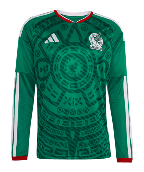 adidas Mexiko Trikot Langarm Home WM 2026 Grün | - gruen