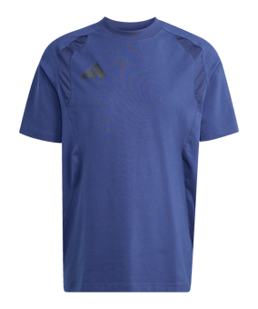 adidas Tiro Travel T-Shirt Dunkelblau - schwarz