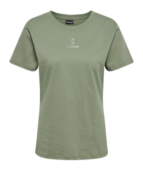 Hummel hmlACTIVE Chevrons T-Shirt Damen Grün F6005 - gruen