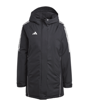 adidas Tiro 24 Kapuzenjacke Damen Schwarz - schwarz