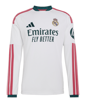 adidas Real Madrid Trikot Langarm Home 2026/2027 Weiß - weiss