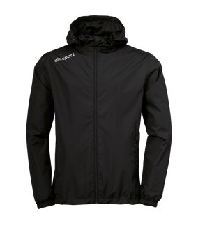 Uhlsport Essential Regenjacke | Schwarz Weiss F01 - schwarz