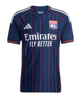 adidas Olympique Lyon Trikot Away 2025/2026 Blau - blau