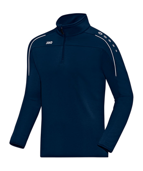 JAKO Classico Ziptop Blau Weiss F09 - blau