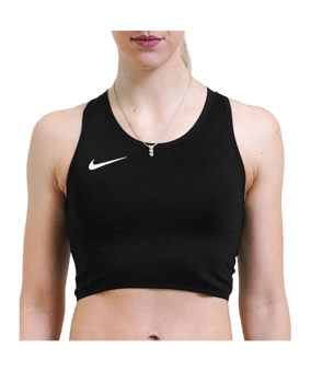 Nike Team Stock Sport-BH Damen Schwarz F010 - schwarz