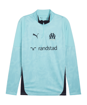PUMA Olympique Marseille Training 1/4 Zip Sweatshirt Blau F21 - blau