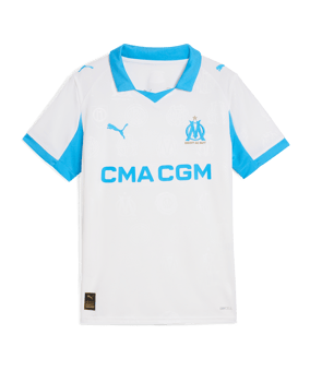 PUMA Olympique Marseille Replica Trikot Home 2025/2026 Kids Weiß F01 - weiss
