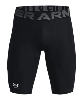 Under Armour HeatGear Long Short Schwarz F001 - schwarz
