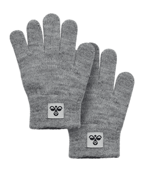 Hummel Knit 2-Pack Handschuhe Kids Grau F2006 