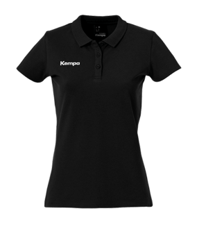 Kempa Polo T-Shirt Damen Schwarz F06 - schwarz