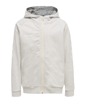 Hummel hmlGO Cotton Kapuzenjacke Kids Weiss F9158 - weiss