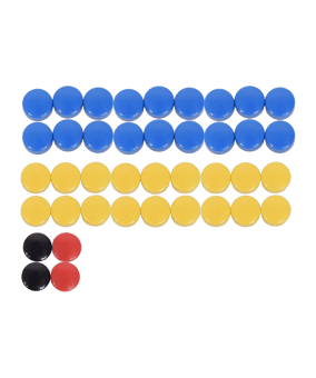 Cawila ACADEMY Magnet Set | 10mm | Gelb Blau | - gelb