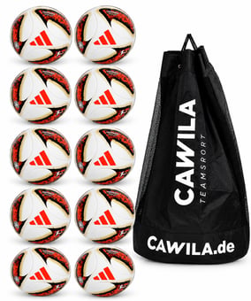 adidas Torfabrik Lightweight 10er Ballpaket + Cawila Ballsack