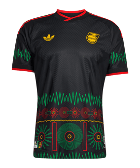 adidas Jamaika Authentic Trikot Away WM 2026 Schwarz - schwarz