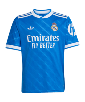 adidas Real Madrid Trikot 3rd 2025/2026 Kids Blau - blau