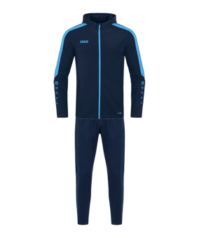 JAKO Power mit Kapuze Trainingsanzug Damen Blau F910 - blau