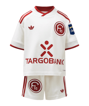 adidas Fortuna Düsseldorf Trikot Set Away 2026/2027 Kids Weiß - weiss