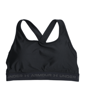 Under Armour Crossback Mid Sport-BH Damen F001 - schwarz