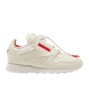 Reebok Classic Vegan Beige Rot Schwarz Laufschuh - beige