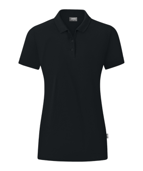 Jako Organic Polo Shirt Damen Schwarz F800 - schwarz