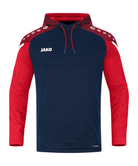 JAKO Performance Hoody Blau Rot F909 - blau