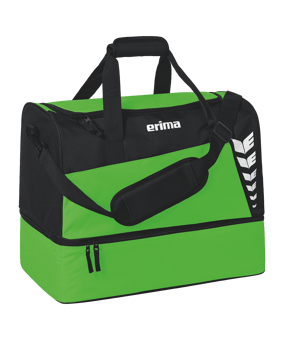 Erima Six Wings Sporttasche mit Bodenfach Gr. L Grün Schwarz - gruen