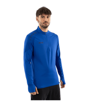 JAKO ZipTop Light Flow Sweatshirt Blau F400 | - blau
