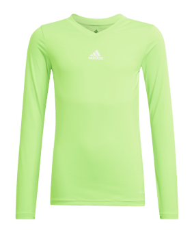 adidas Team Base Top langarm Kids Grün - gruen