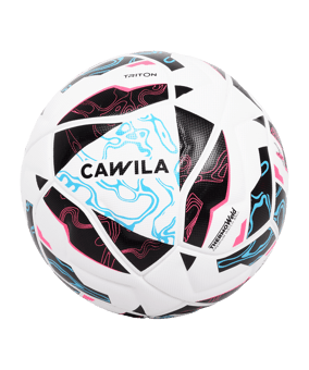 Cawila LIGA TRITON Fußball | Spielball Größe 5 |  | Fairtrade Produktion - weiss