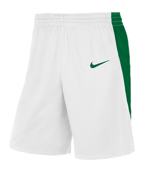 Nike Team Basketball Stock Short Weiss Grün F104 - weiss